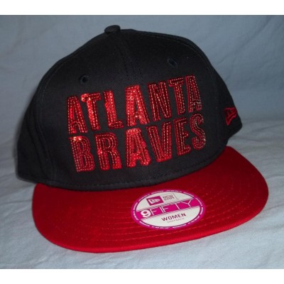 New New Era  's Atlanta Braves snapback hat  eb-63776288